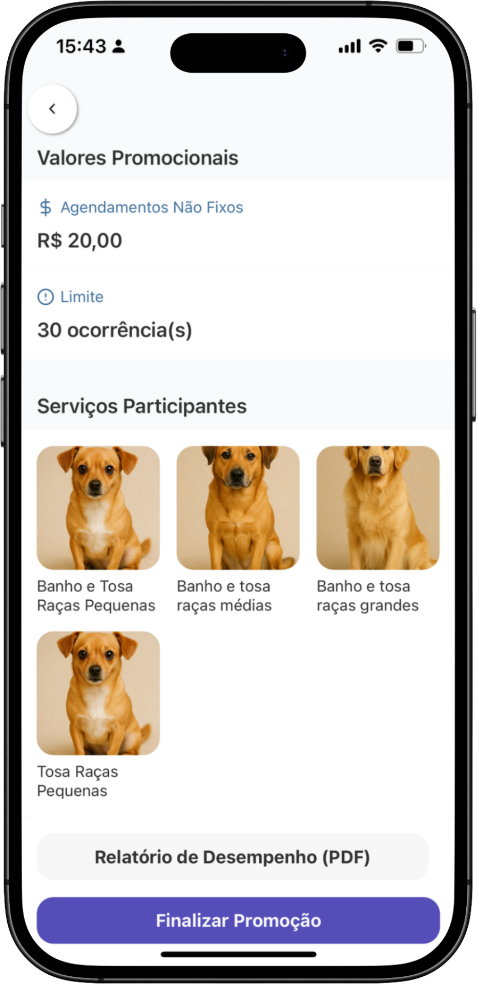 Configuração de Promoção no App