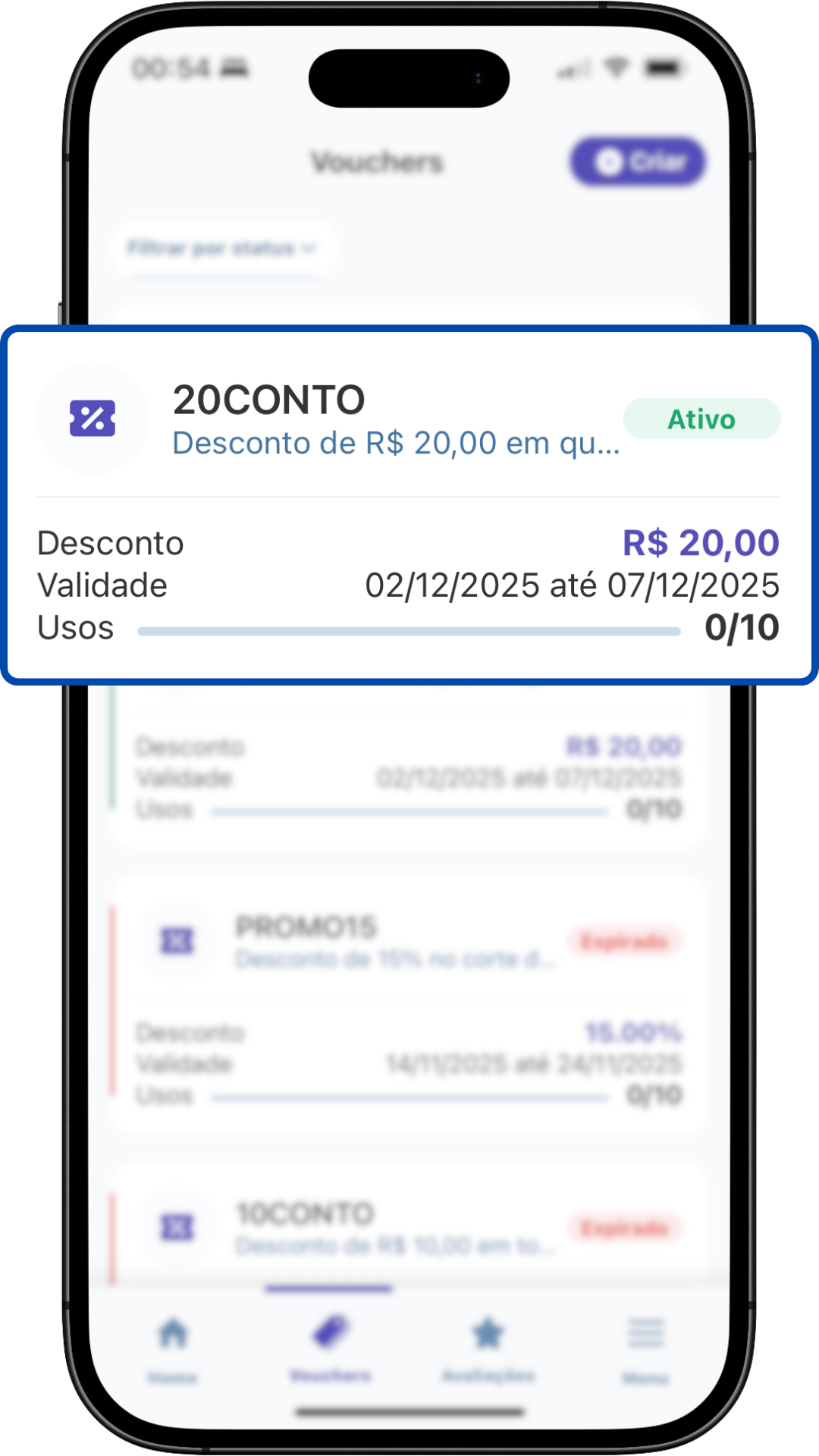 Gestão de Vouchers no Buzke